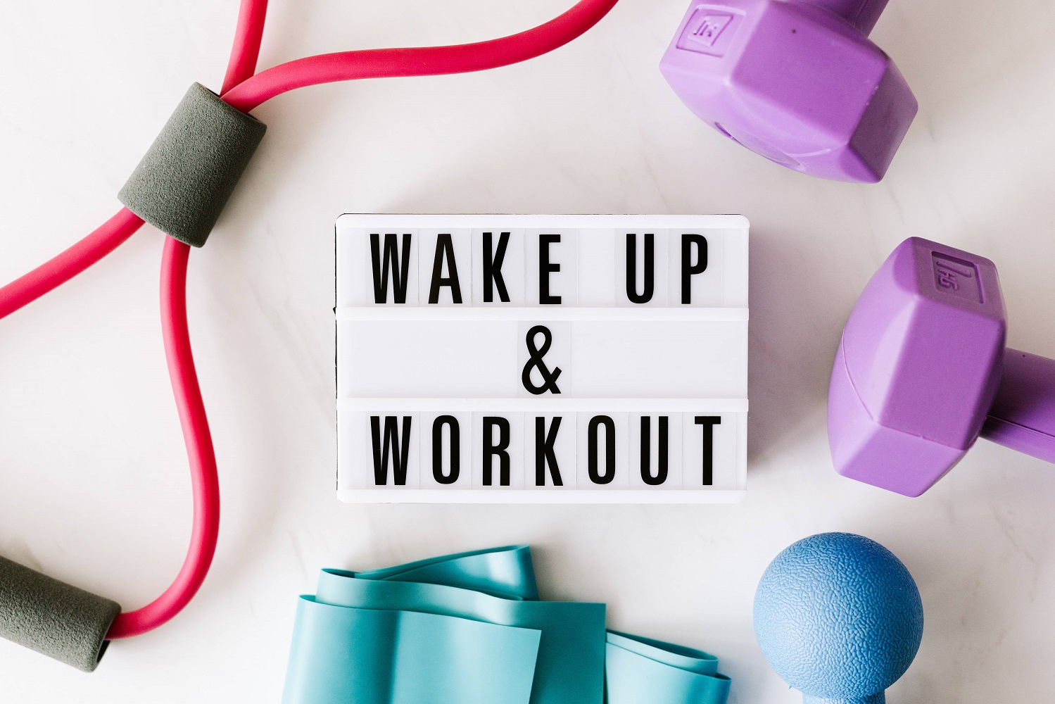 Wake up & Workout sign